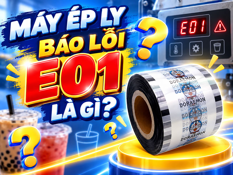 Máy Ép Ly Báo Lỗi E01 Là Gì?