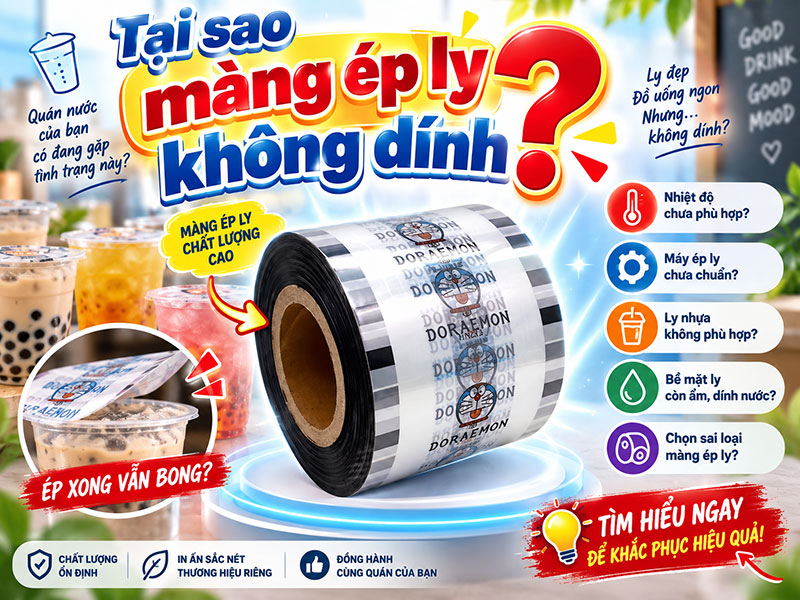 Tại Sao Màng Ép Ly Không Dính?